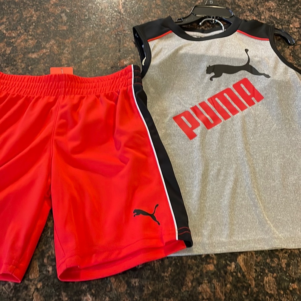 NWT Boys Puma 2-piece short & tank